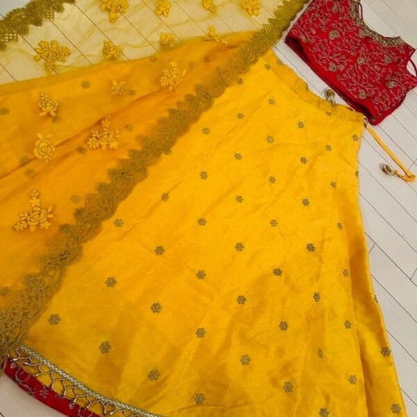 Small Size Lehenga Choli for Women | Multi Color Lehenga | Ready to Wear Lehenga | Party Wear | Simple Wear | Comfortable Lehenga