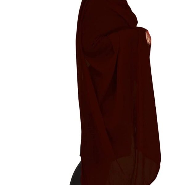 Stylesindia Cotton Solid Colors Women Dupatta scarves Shawl (Dark Brown)
