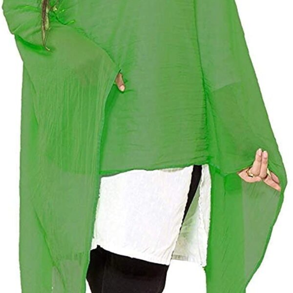 Stylesindia Cotton Solid Colors Women Dupatta scarves Shawl (Leaf Green)