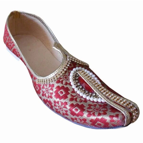 Wedding Shoes Indian Handmade Men Leather Jutties Size Mojaries Jutti US 9