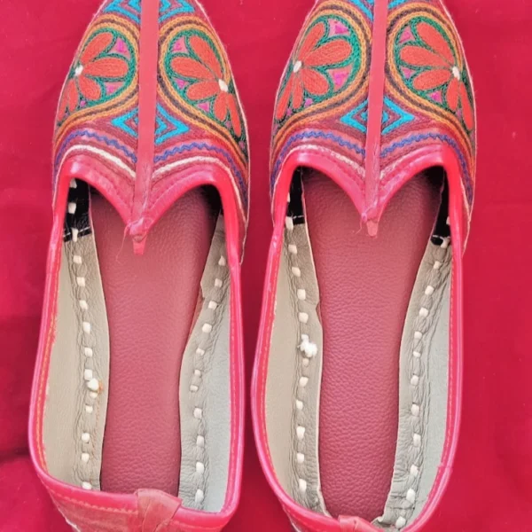 Women Shoes Leather Jutties Handmade Indian Traditional Casual Mojaries US 6.5