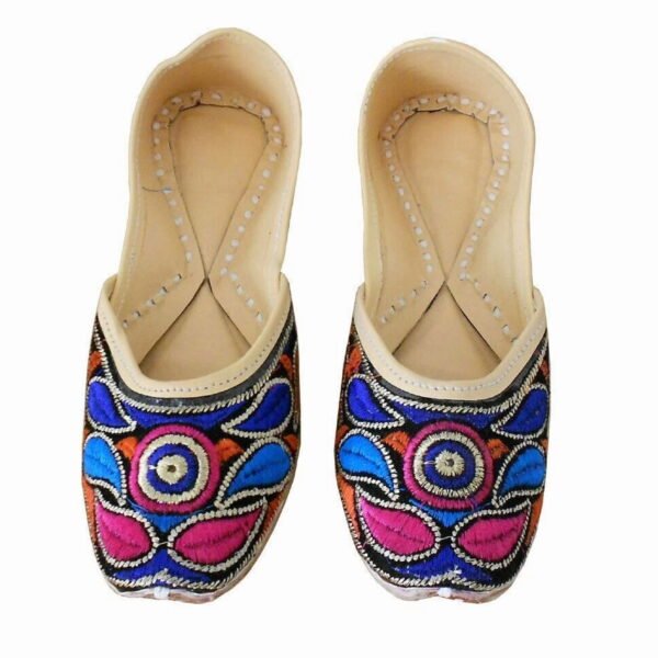 Women Wedding Shoes Mojaries Punjabi Indian Jutties Handmade Leather US 8.5