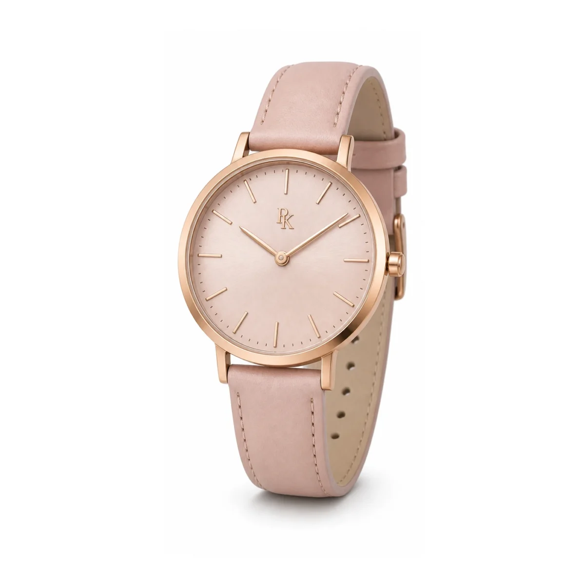 rk-min-34-bls-rse-front Desiyaaro Minima 34mm Blush Rose Minimalist Watch - Image 2