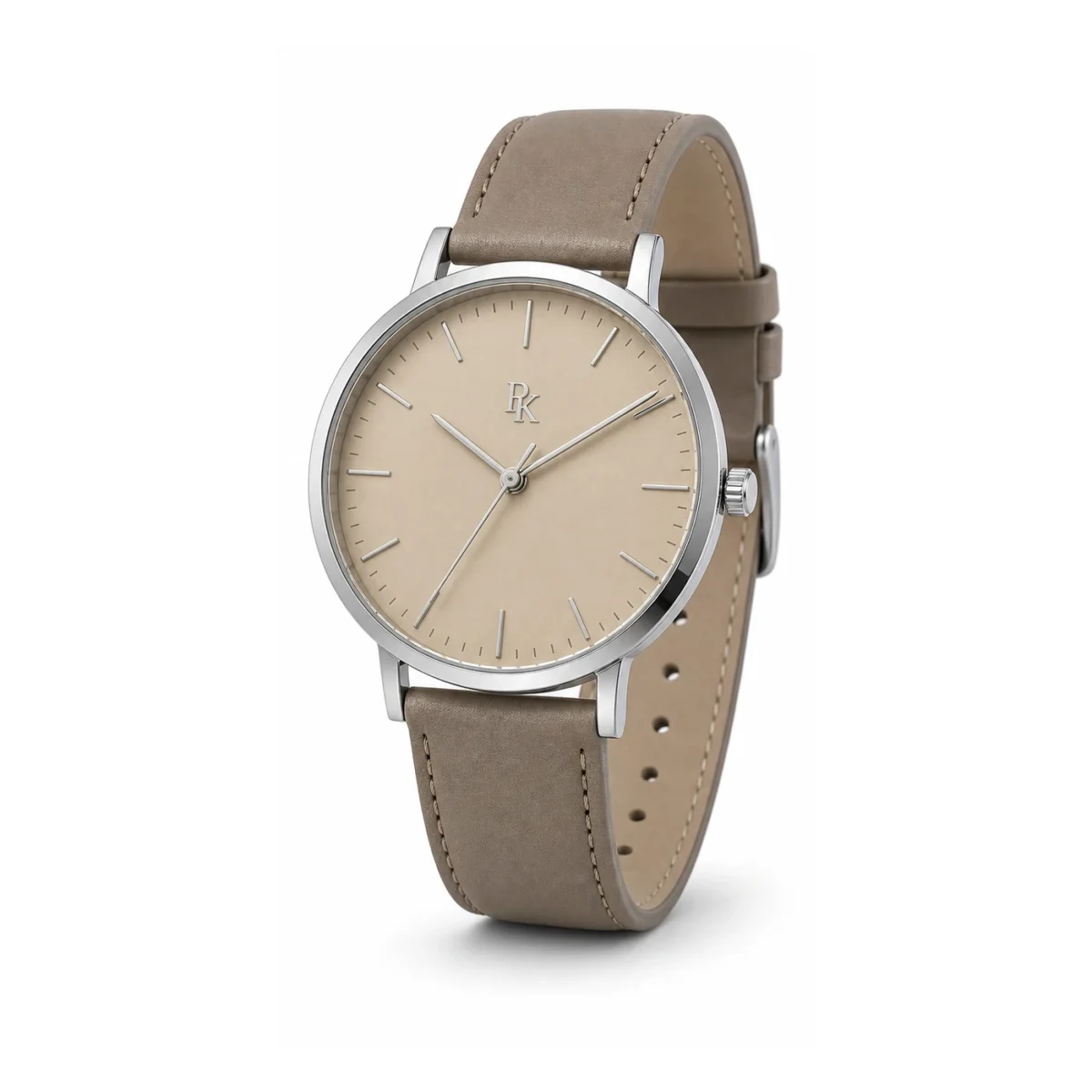rk-min-40-snd-lth-main Desiyaaro Minima 40mm Sand Leather Minimalist Watch