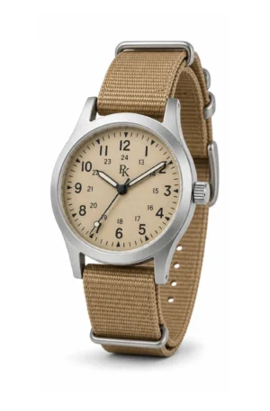 Desiyaaro Nomad 41mm Sand Nylon Field Watch