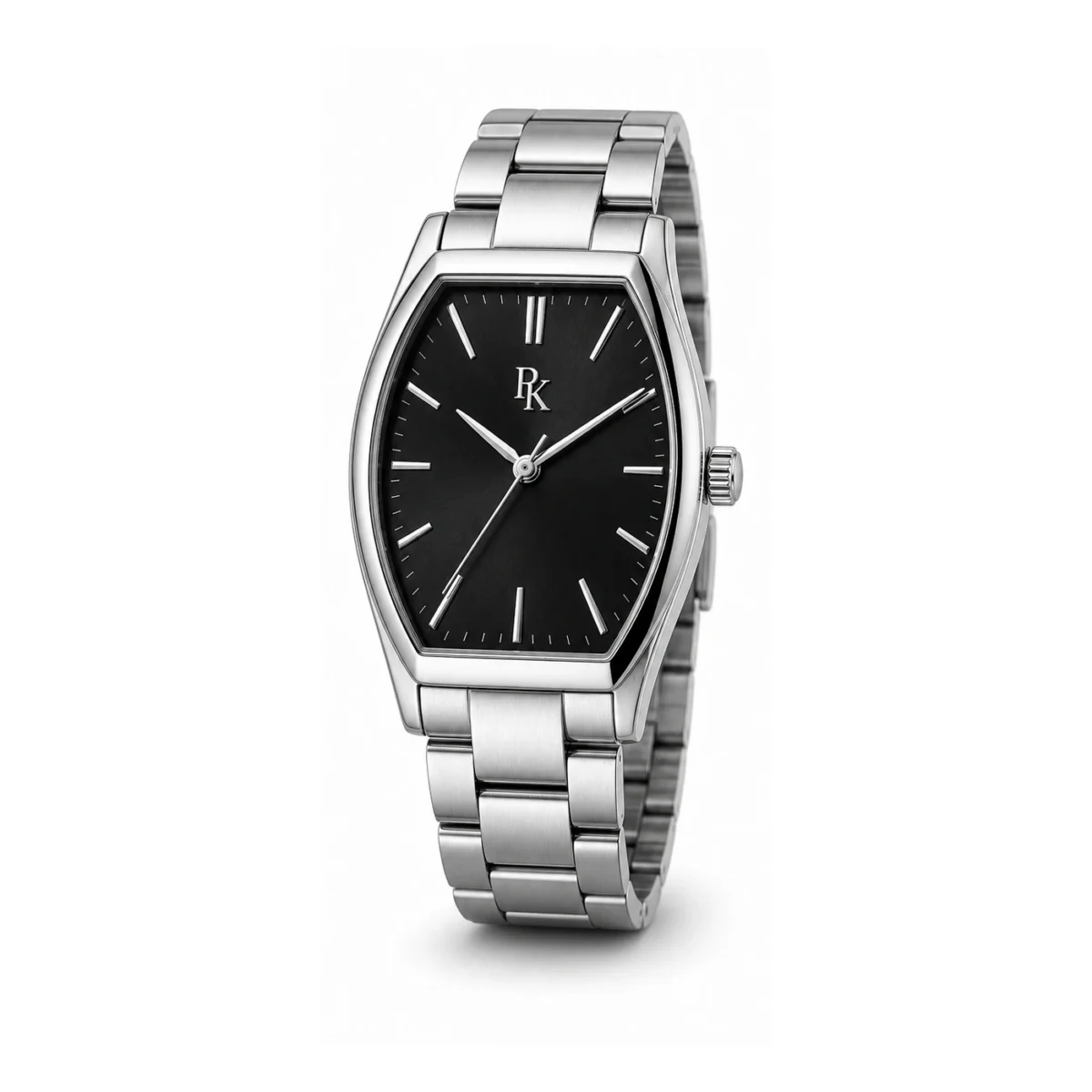 rk-ton-40-blk-stl-strap Desiyaaro Tonneau 40mm Black Steel Tonneau Watch - Image 5