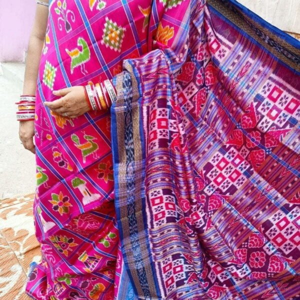 sambalpuri Odisha Upgrade Your Ethnic Wardrobe with New Pure Ikat Silk Sarees Sarees gift for her.india traditional pata Silk sari