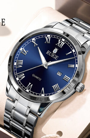 ruige fashion men's watch roman scale minimalist men's famous watch night glow waterproof trendy watch