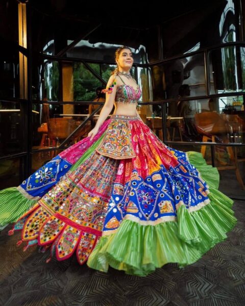 Aadat Export Multicolor Lehenga Choli