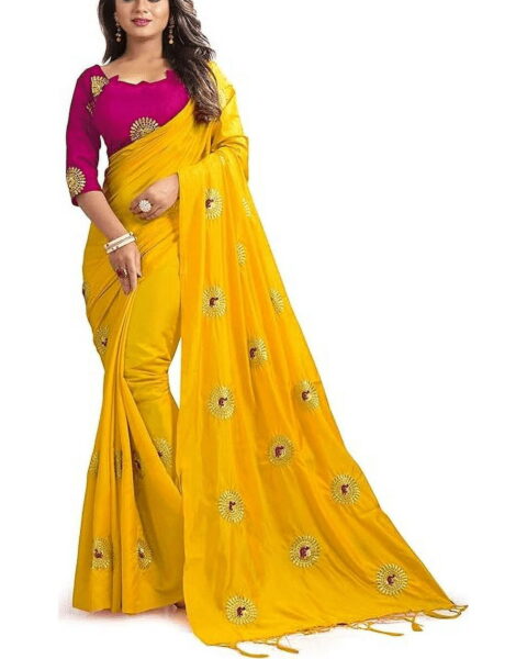 Accessorize Kingdom Banarasi Silk Embroidered Saree