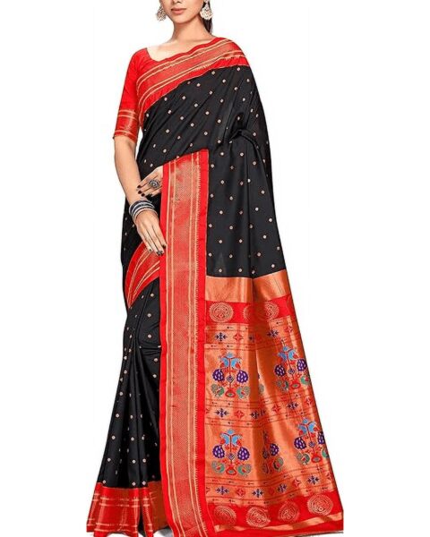 Accessorize Kingdom Sarees Paithani Silk Saree