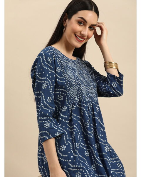 Anouk Blue Kurta Set