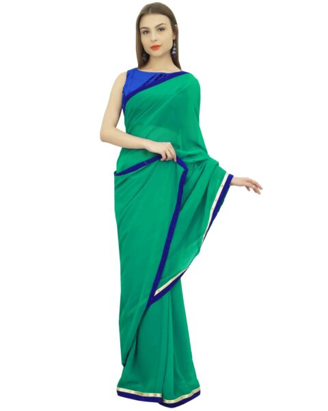 Atasi Green Georgette Saree