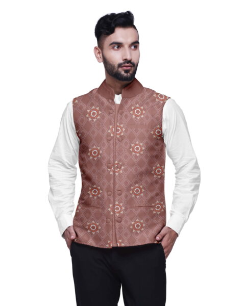 Atasi Printed Nehru Jacket