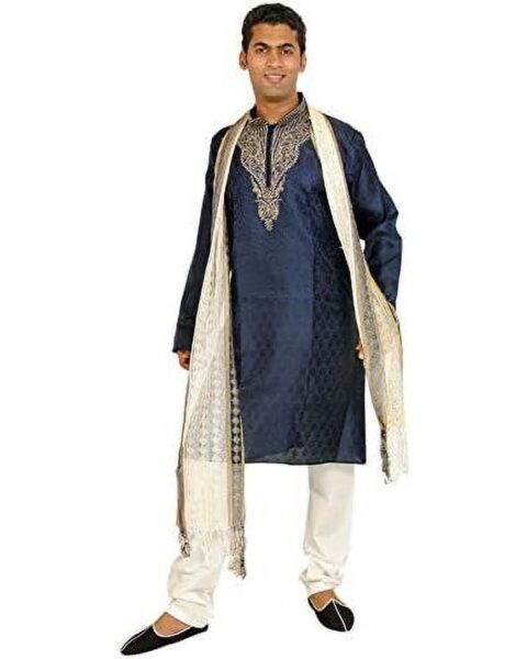 Blue Wedding Sherwani