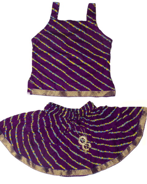Chandrakala Traditional Girls' Lehenga Choli