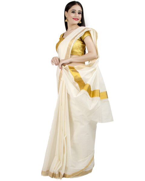Chandrakala Gold Banarasi Silk Zari Woven Saree