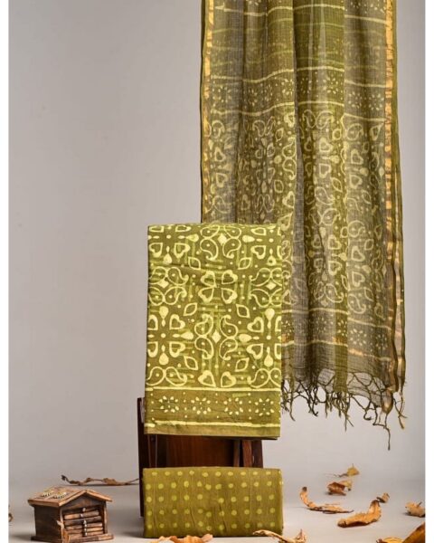 Desi Phoshak Cotton Unstitched Suit