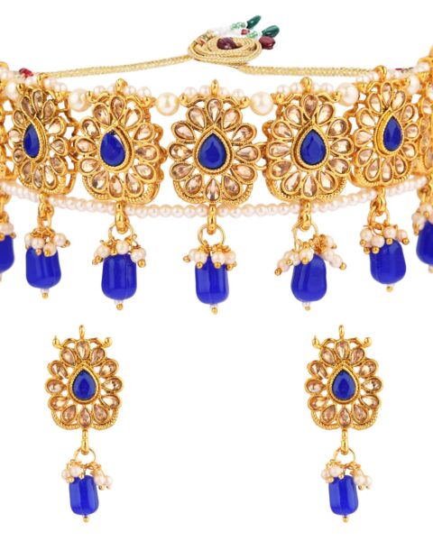 Efulgenz Blue Jewellery Set