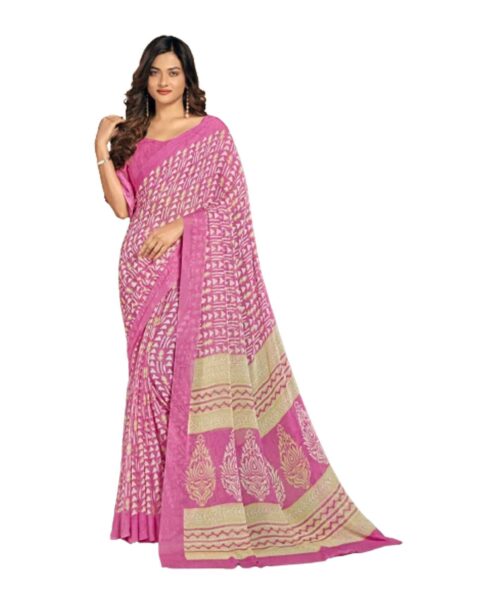 Ethnic Emporium Chiffon Printed Saree