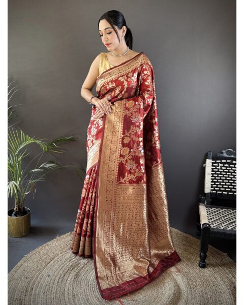 Exotic India Banarasi Silk Saree