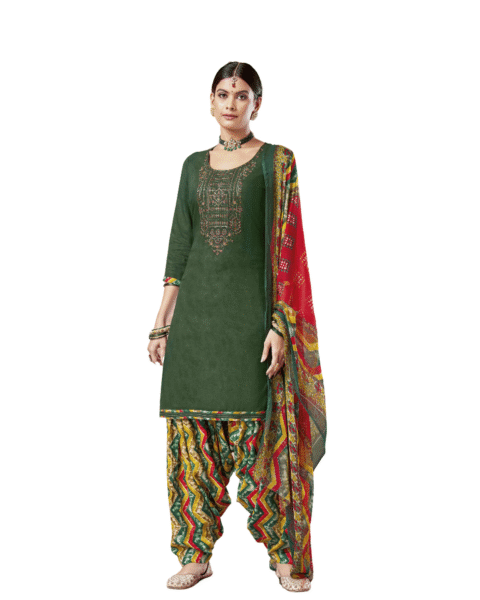 Happy Fashion Green Patiala Suit