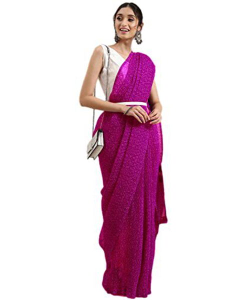 J B Fashion Georgette Digital Print Saree