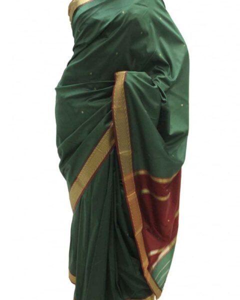 Krishna Sarees Maroon Art Silk Saree - Style 25514