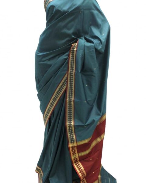 Krishna Sarees Maroon Art Silk Saree - Style 25347