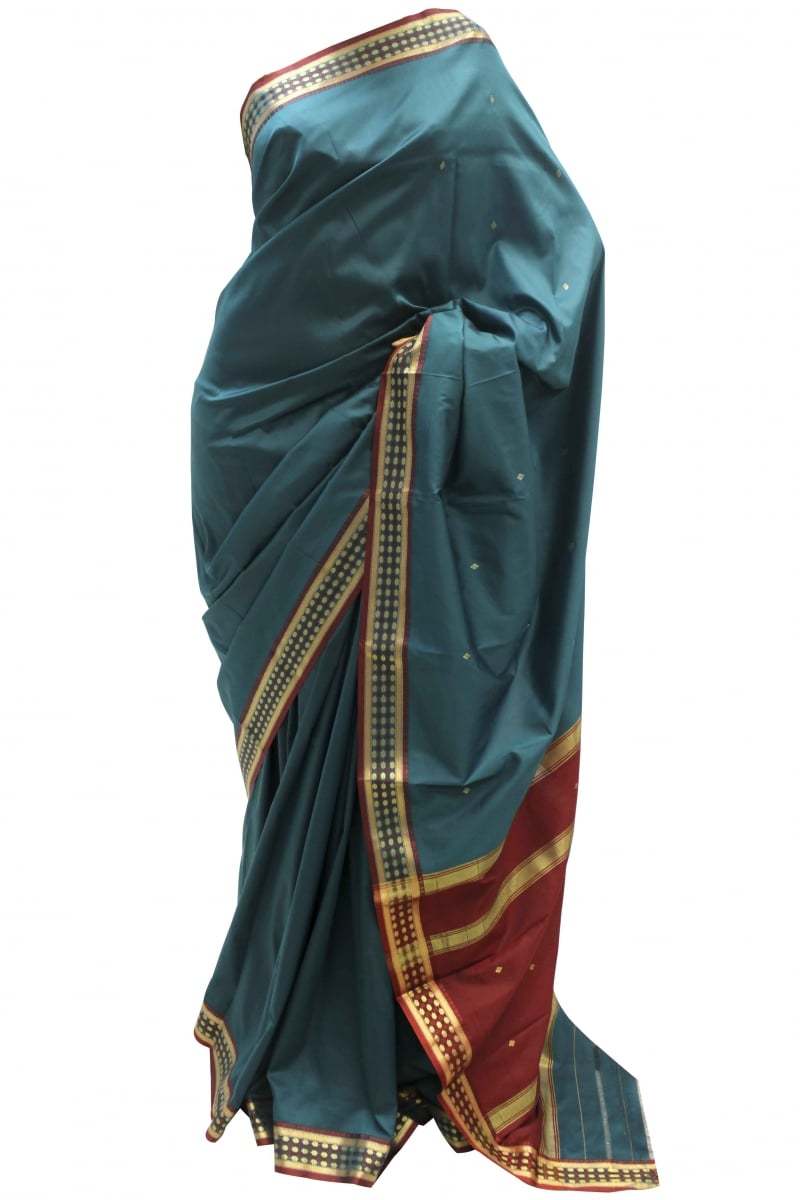 Krishna Sarees Maroon Art Silk Saree