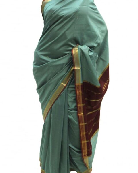 Krishna Sarees Maroon Art Silk Saree