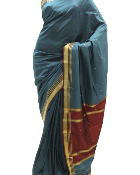 Krishna Sarees Maroon Art Silk Saree - Style 25446