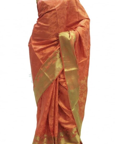 Krishna Sarees Gold Art Silk Saree - Style 19957