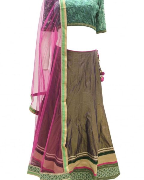 Krishna Sarees Pink Lehenga Choli