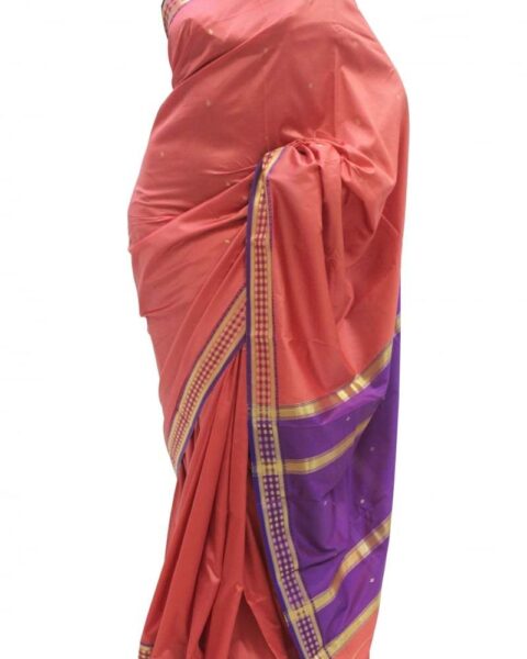 Krishna Sarees Purple Art Silk Saree