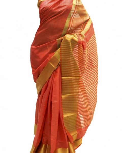 Krishna Sarees Red Art Silk Saree