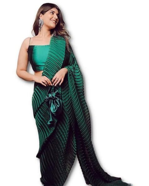 Nishtha Chadda Satin Saree