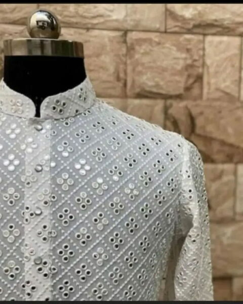 Panwar Fashion Mirror Work Kurta Pyjama Set