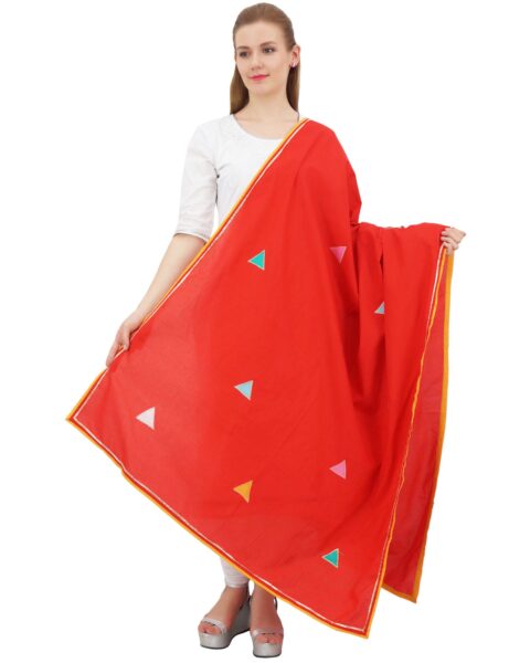 Phagun Red Cotton Stole