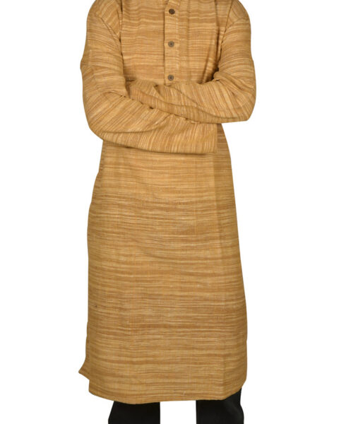 Rajrang Brown Khadi Cotton Kurti - Style 49633