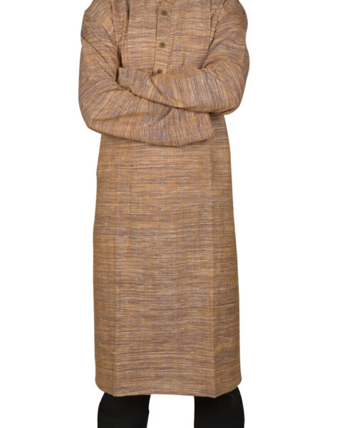 Rajrang Brown Khadi Cotton Kurti