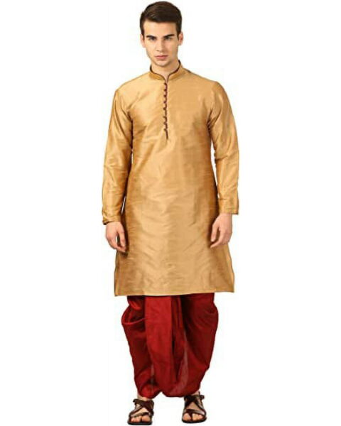 Royal Kurta Art Silk Kurta Dhoti Set