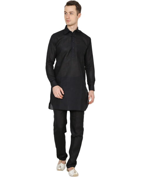 Royal Kurta Cotton Pathani Kurta Set - Style 65285