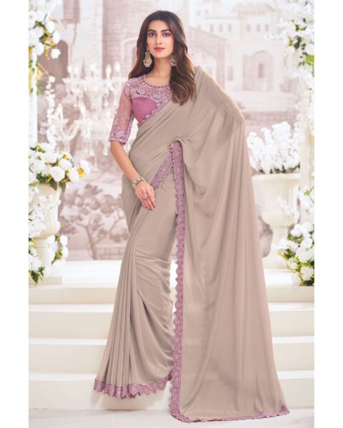 Saree Buta Chiffon Embroidered Saree - Style 59712
