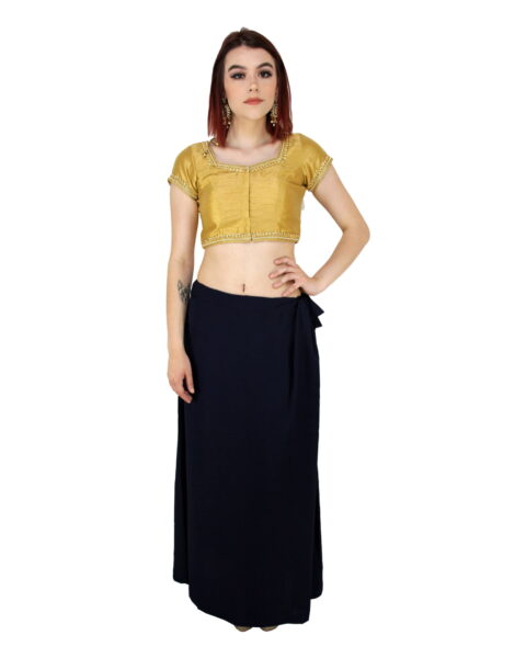Saris And Things Navy Saree Petticoat