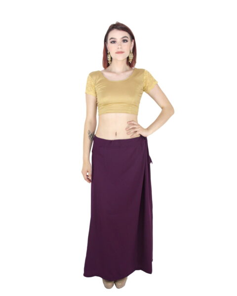 Saris And Things Wine Saree Petticoat