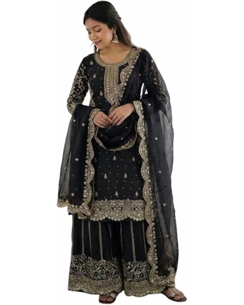 Satyam Creation Silk Sharara Set - Style 38181