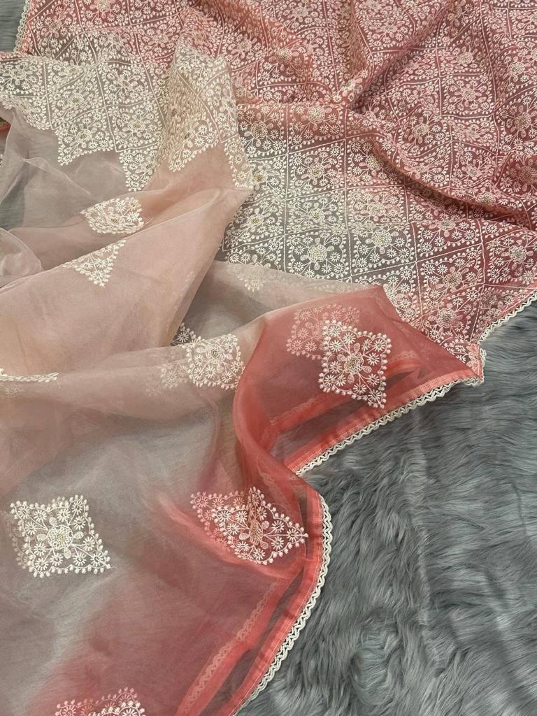 Varman Fashions Organza Saree - view 2