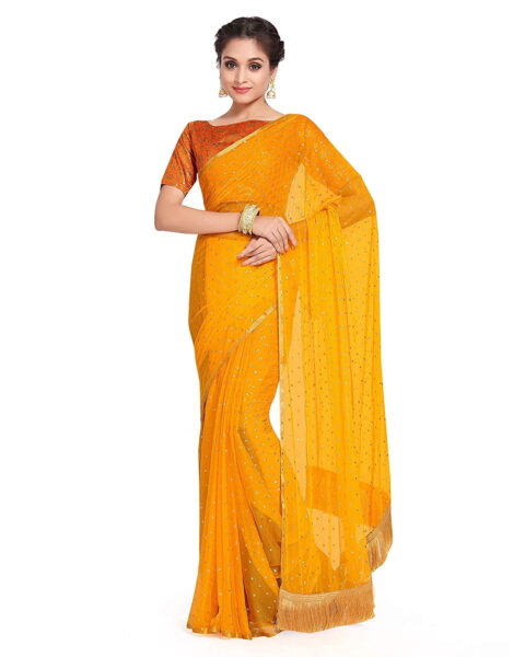 Vintflea Georgette Saree