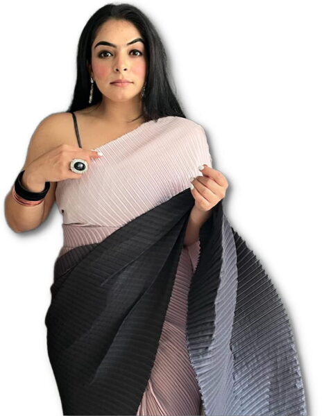 Vintflea Georgette Saree - Style 01140